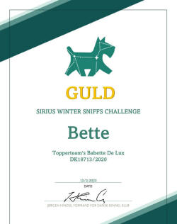 Topperteams Babette De Lux  Sniff challenge